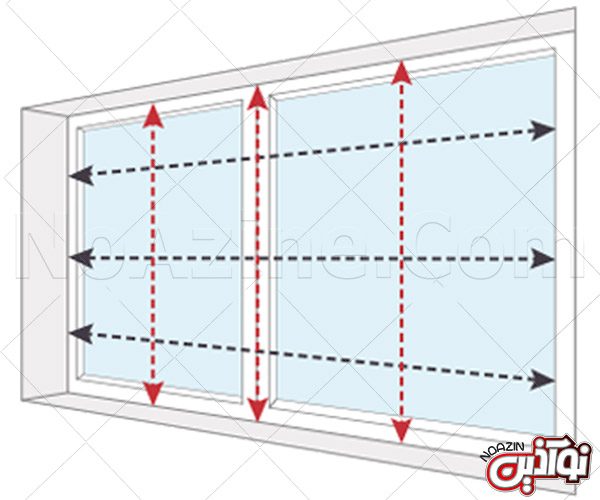 آموزش اندازه گیری پنجره برای پرده زبرا